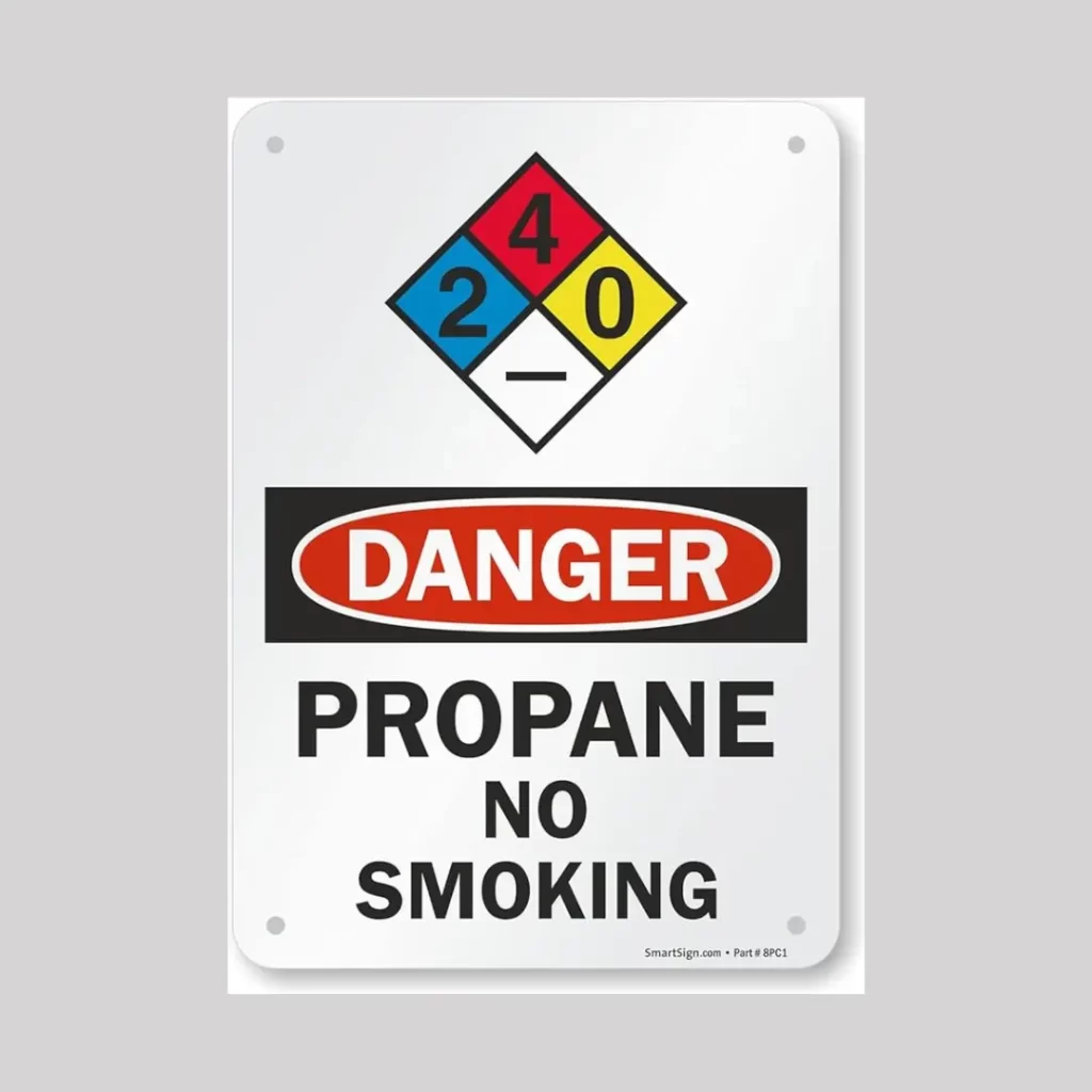 propane warning signs