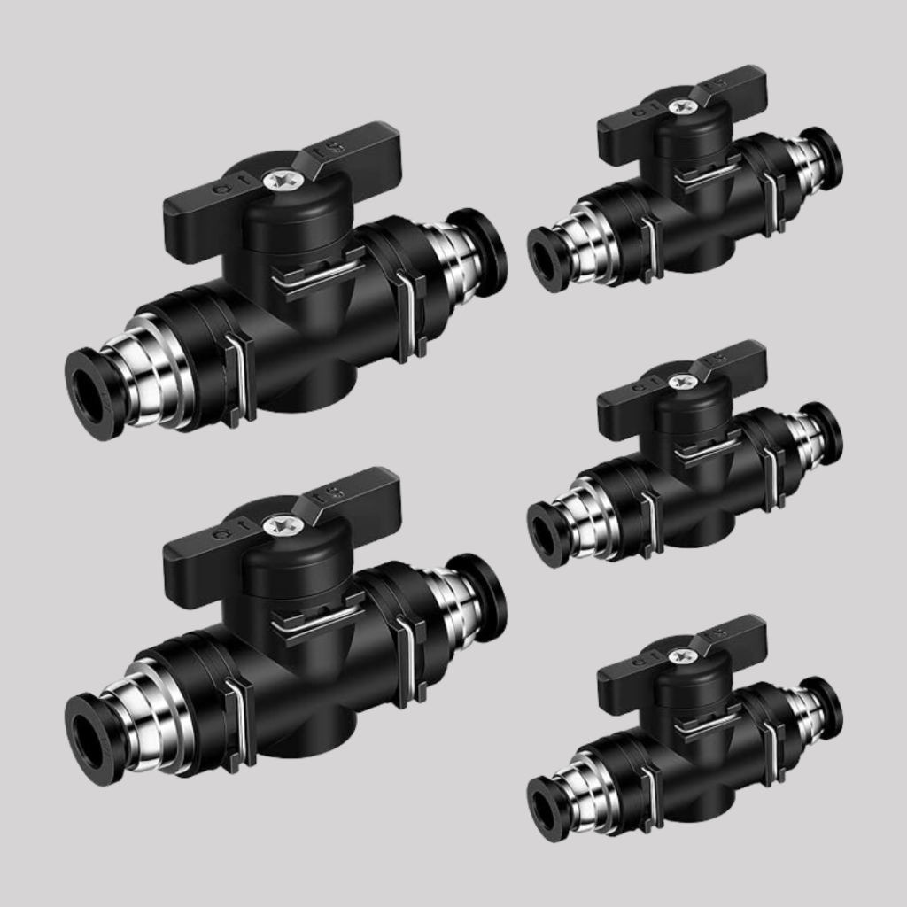 black manual valves